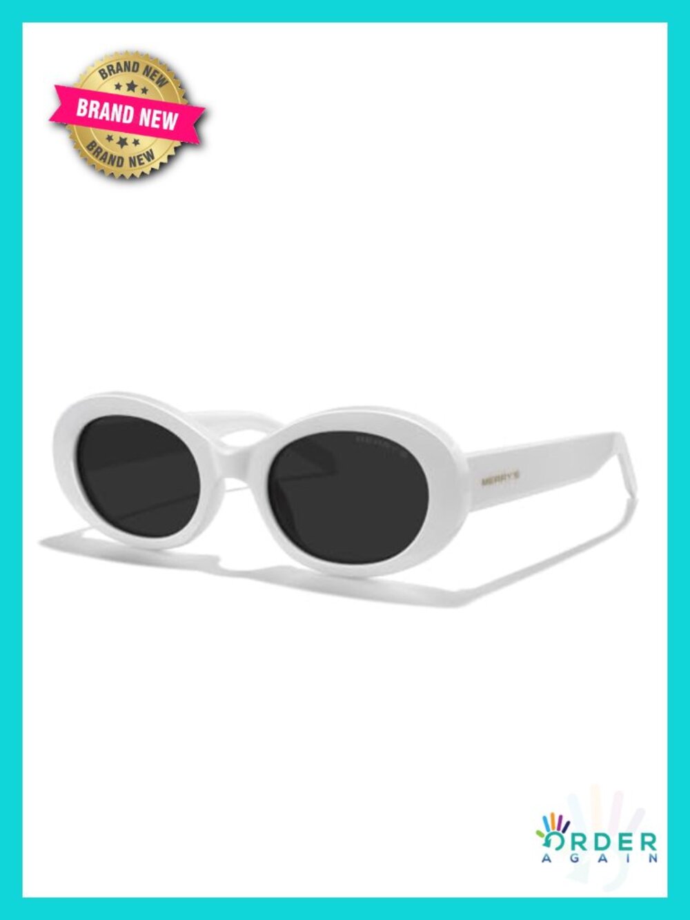 MERRY'S Oval Polarized Acetate Sunglasses UV400 Full Frame